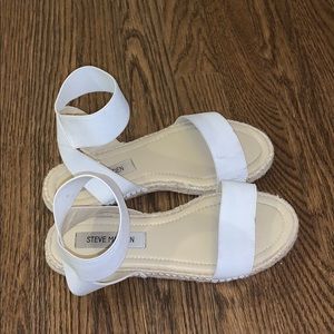 White Steve Madden Sandals